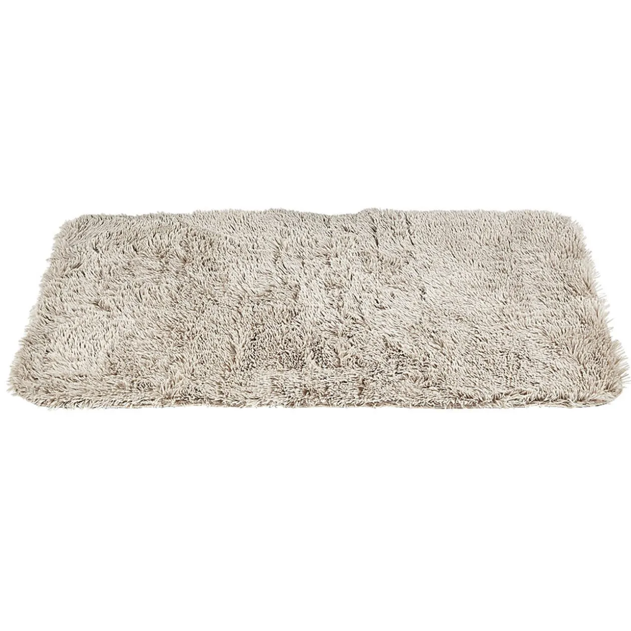 Tapis rectangulaire fourrure Shaggy taupe