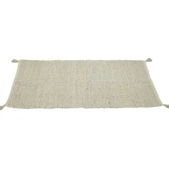 Tapis rectangulaire jute vert kaki