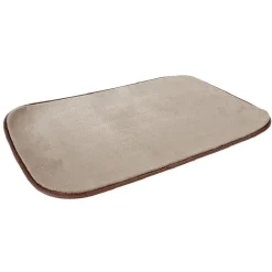 Tapis rectangulaire uni gris 90x130 cm