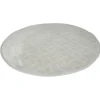 Tapis rond effet écaille uni gris