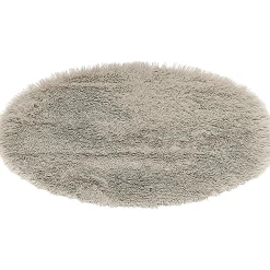 Tapis rond fourrure Shaggy taupe