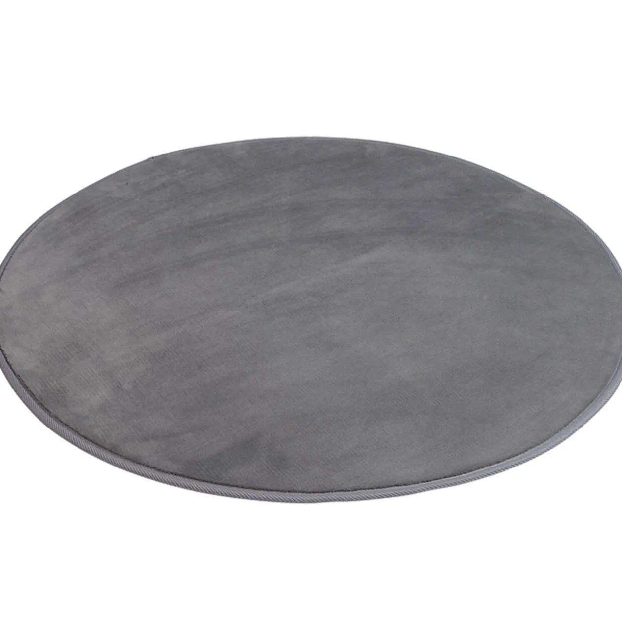 Tapis rond gris