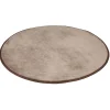 Tapis rond uni gris Ø80 cm