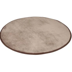 Tapis rond uni gris Ø80 cm
