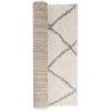 Tapis shaggy Marthe 100x150cm beige et gris