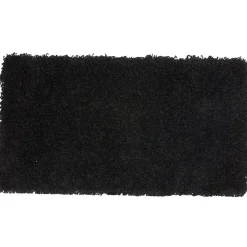 Tapis shaggy noir