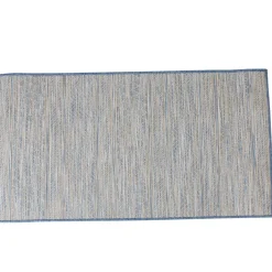 Tapis tissé bleu petit format
