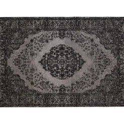 Tapis tissé jacquard Baroque gris