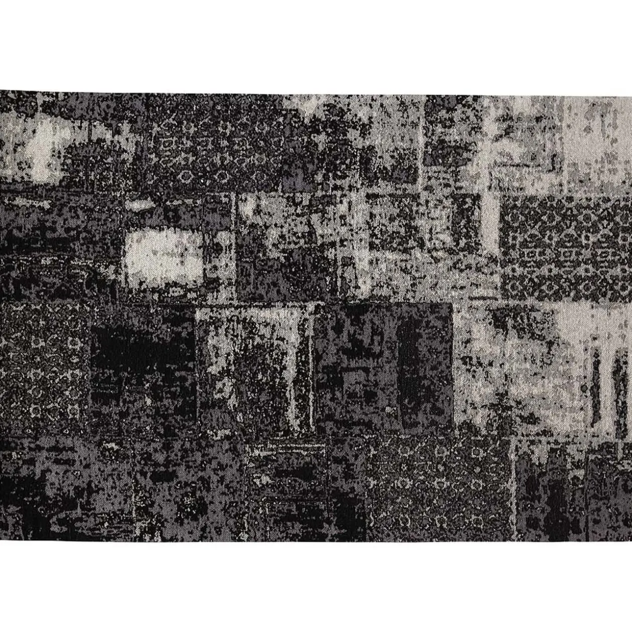 Tapis tissé jacquard Venise gris