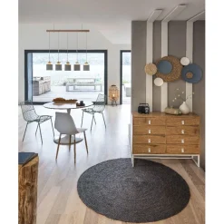 Tapis tissé Juno gris