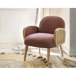 Tapis tissé Justa naturel et jaune