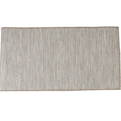 Tapis tissé taupe grand format