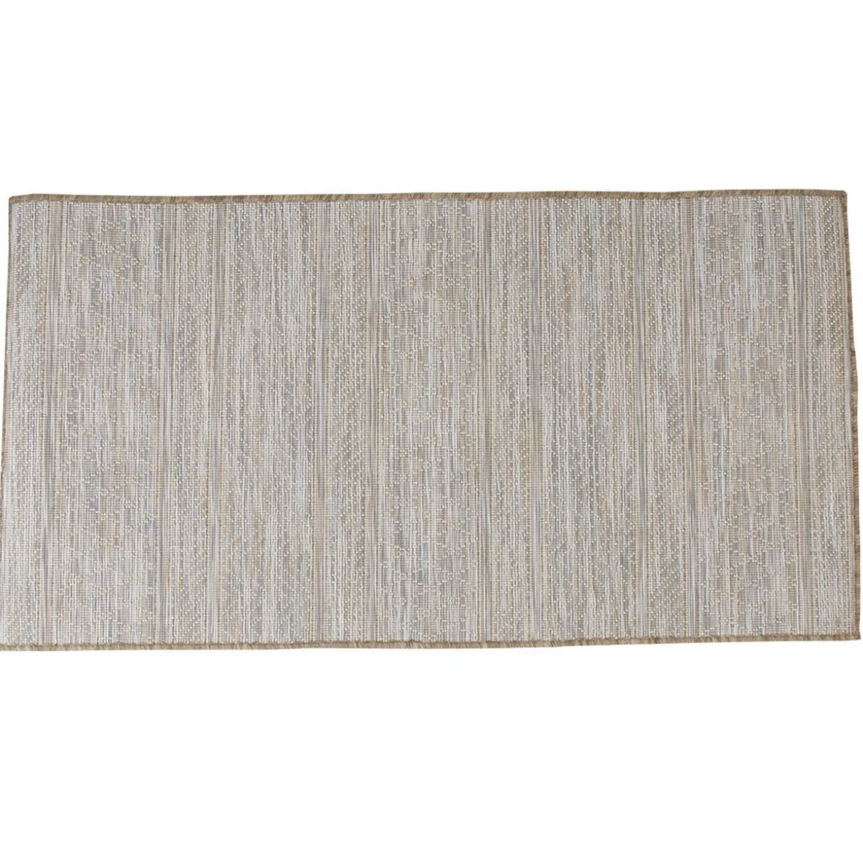 Tapis tissé taupe grand format