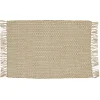 Tapis tressé en jute et coton