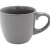 Tasse à expresso en faïence 10 cl uni gris