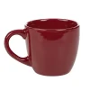 Tasse en faïence 22 cl uni rouge brillant