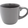 Tasse expresso en faïence gris uni 10 cl