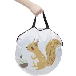 Tente ronde pop-up animaux de la forêt Ø100xH135cm