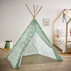 Tipi Dream polyester bleu nuage - L120xP120xH160 cm