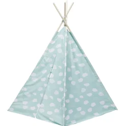 Tipi Dream polyester bleu nuage - L120xP120xH160 cm