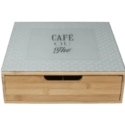 Tiroir toutes dosettes design "Café ou thé"