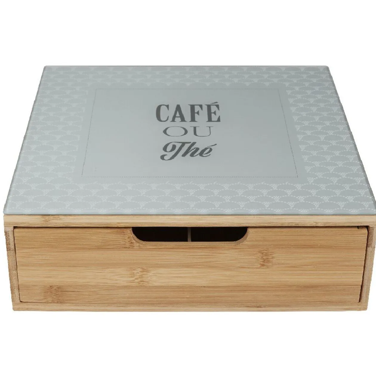 Tiroir toutes dosettes design "Café ou thé"