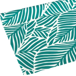 Toile cirée Feuille vert L. 140 cm