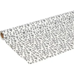 Toile cirée imprimé gris anthracite