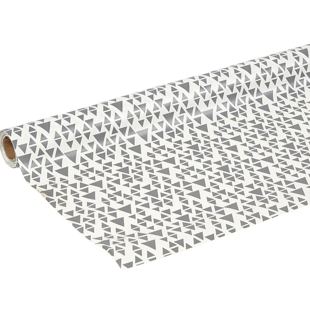 Toile cirée imprimé gris anthracite