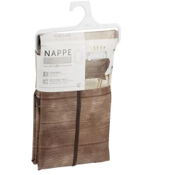 Toile cirée rectangulaire imprimé effet bois vinytex