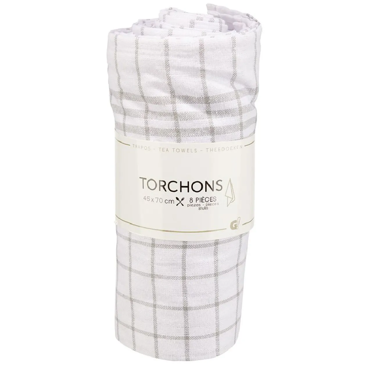 Torchon à carreaux x8