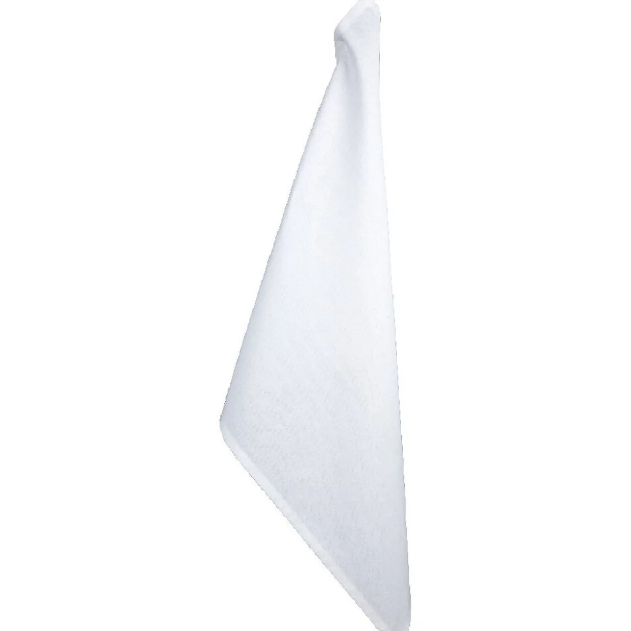 Torchon blanc uni et motif cerise x2