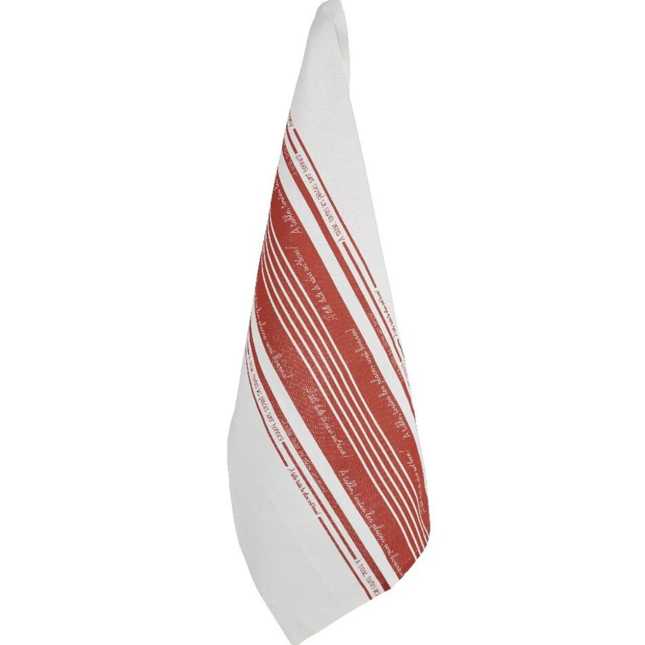 Torchon de cuisine rouge et blanc x2