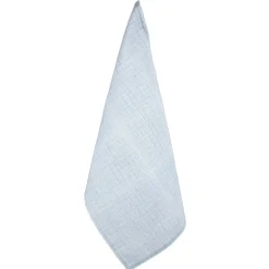 Torchon en coton blanc et bleu x3