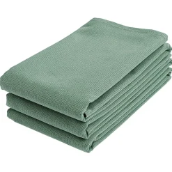 Torchon en coton vert x3