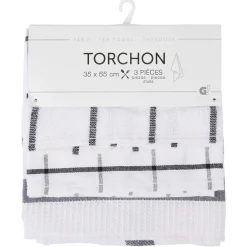 Torchon en coton x3
