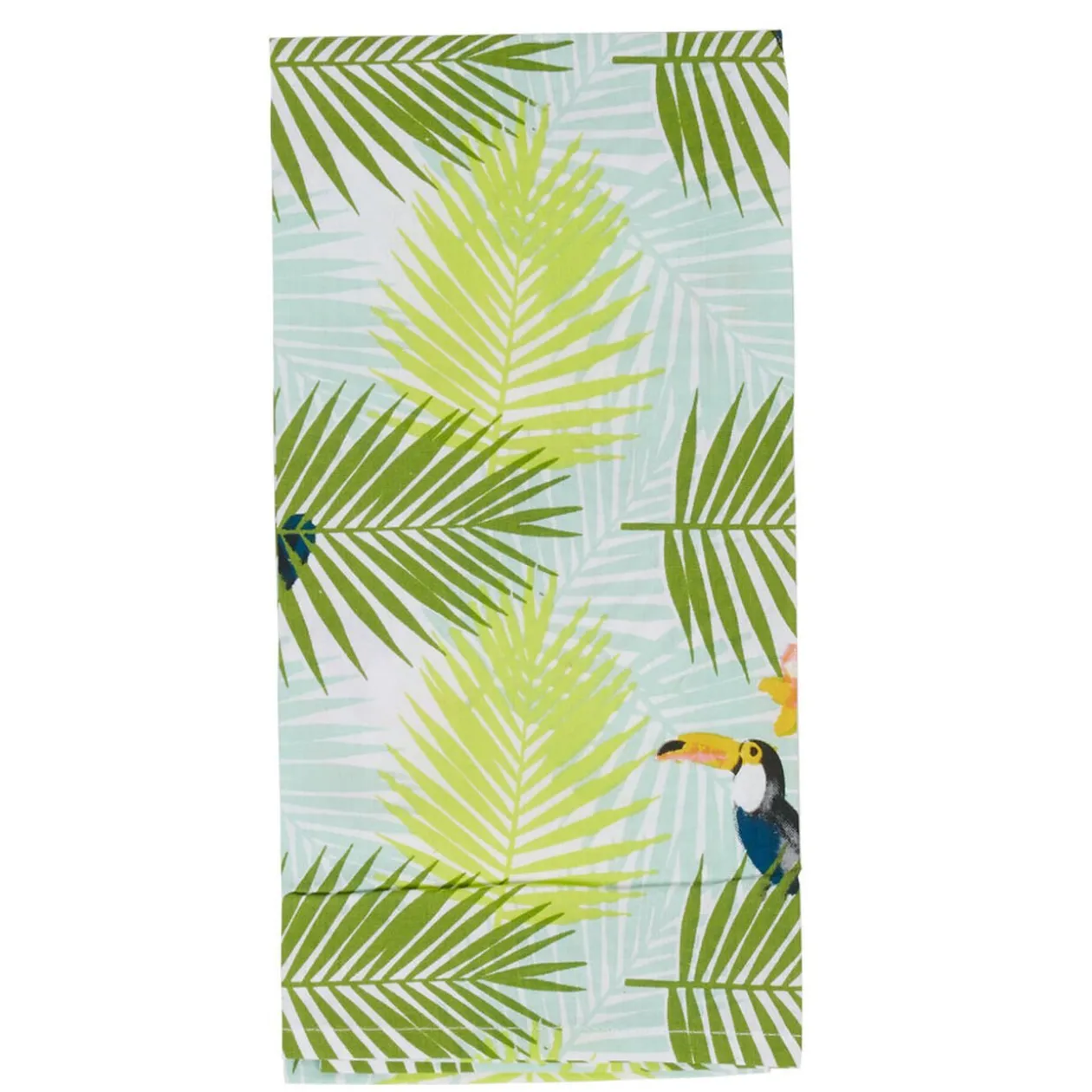 Torchon multicolore design tropical x3