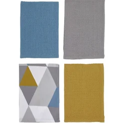 Torchon nid d'abeille x4