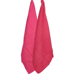 Torchon rose fuchsia x2