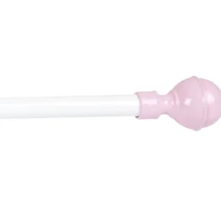 Tringle à rideau extensible blanc rose