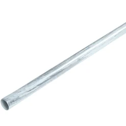 Tringle à rideau L. 150 cm en aluminium blanc argenté