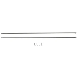 Tringle de vitrage Extensible 80-110 cm métal blanc x2