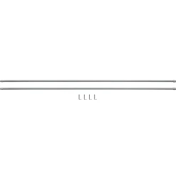 Tringle de vitrage Extensible 100-160 cm métal blanc x2