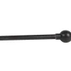 Tringle de vitrage Extensible 80-110 cm embout boule noir vieilli