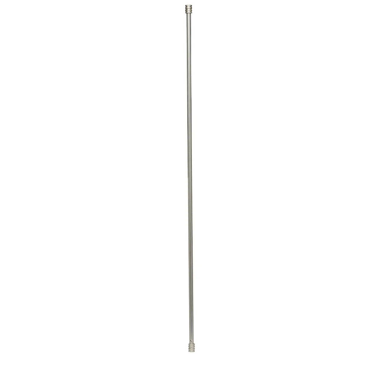Tringle de vitrage Extensible 80-110 cm embout cylindre strié chromé