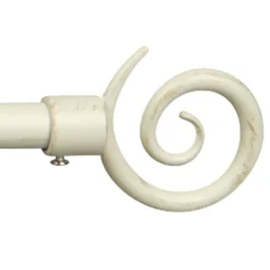 Tringle rideau extensible Crosse ivoire