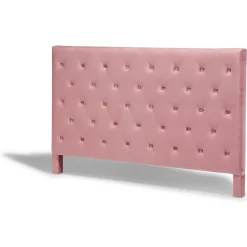 Tête de lit Claude velours rose
