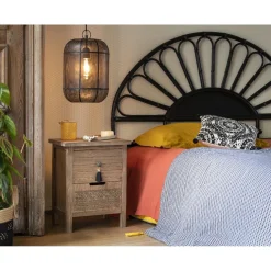 Tête de lit Inaya noire