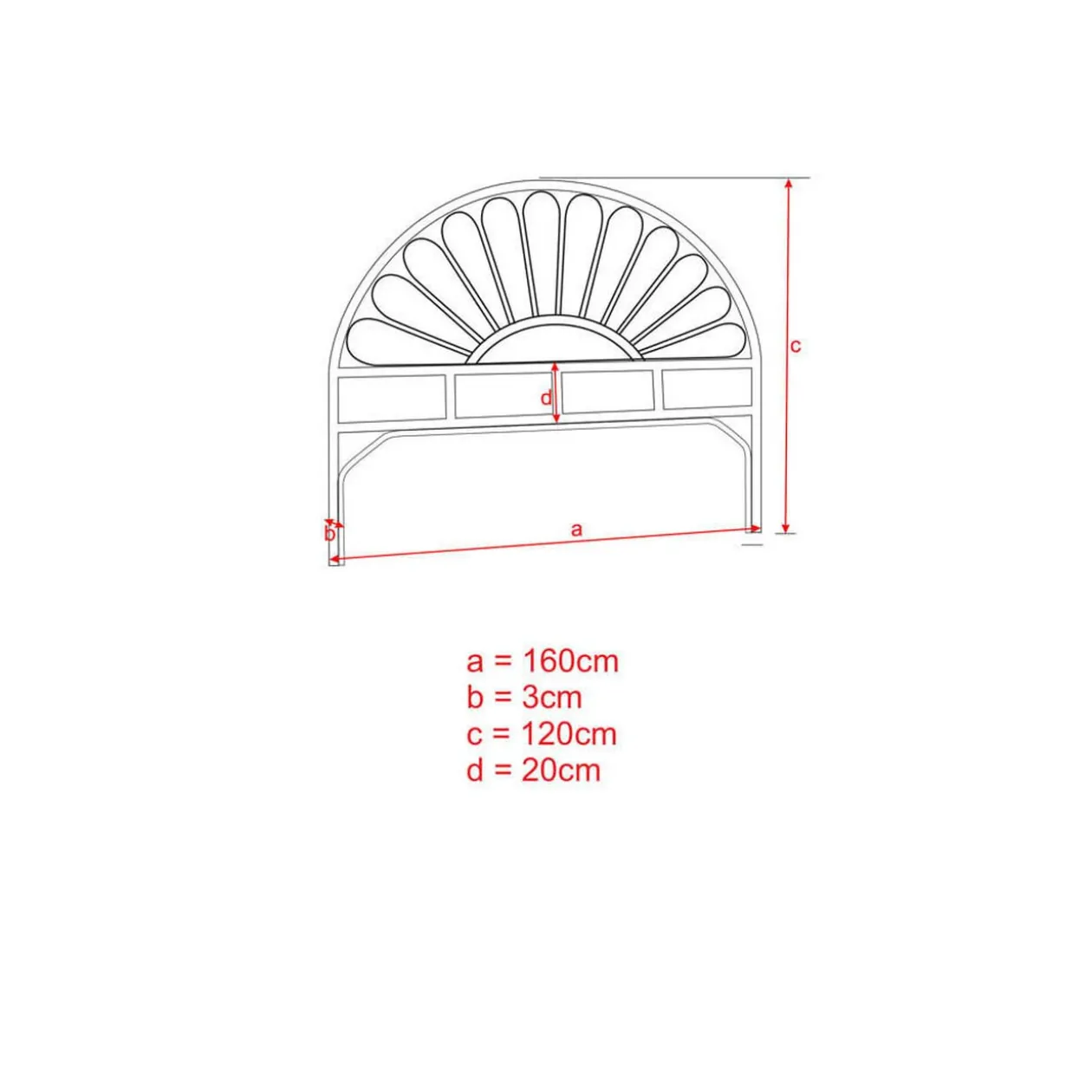 Tête de lit Inaya noire