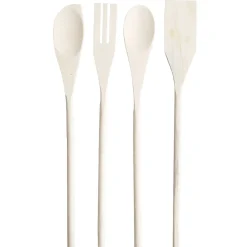 Ustensiles de cuisine bois x4